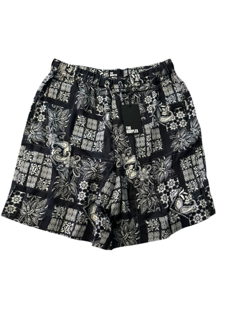 The Kooples Black & White Patchwork Paisley